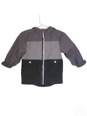 K1251 * Swiss Tech Boys Coat Jacket Gray Black Size 12M